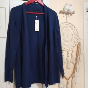 NWT Eileen Fisher Lightweight Silk And Organic Cotton Cardigan Size Small